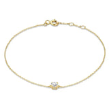 Bracelet Cléa Stone | Or blanc