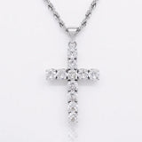 Collier croix | Or blanc