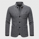 James Whitfield | Veste cardigan rétro en mélange de laine pour homme