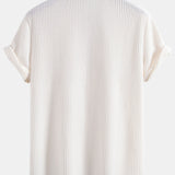 Chemise boutonnée en tissu gaufré