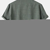Chemise Henley à manches courtes en lin