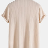Polo en maille gaufrée