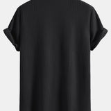Chemise boutonnée en tissu gaufré
