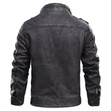 Marcus Bellini | Veste utilitaire en cuir vintage pour homme
