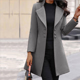 Elise Hartley | Manteau long cintré en mélange de laine pour femme