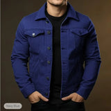 Marco Bellini | Veste en jean noir classique pour homme