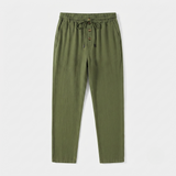 Owen Mitchell | Pantalon de plage décontracté en mélange de lin pour homme