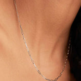 Collier chaîne Archen élégant | Or blanc