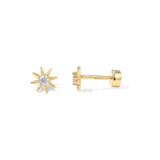 Boucles d'oreilles Sunburst | Dorées