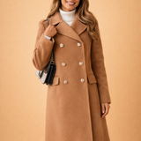 Clara Bellini | Manteau long croisé de luxe pour femme