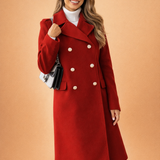 Clara Bellini | Manteau long croisé de luxe pour femme