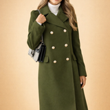 Clara Bellini | Manteau long croisé de luxe pour femme