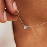Collier Cléa Pierre | Or blanc
