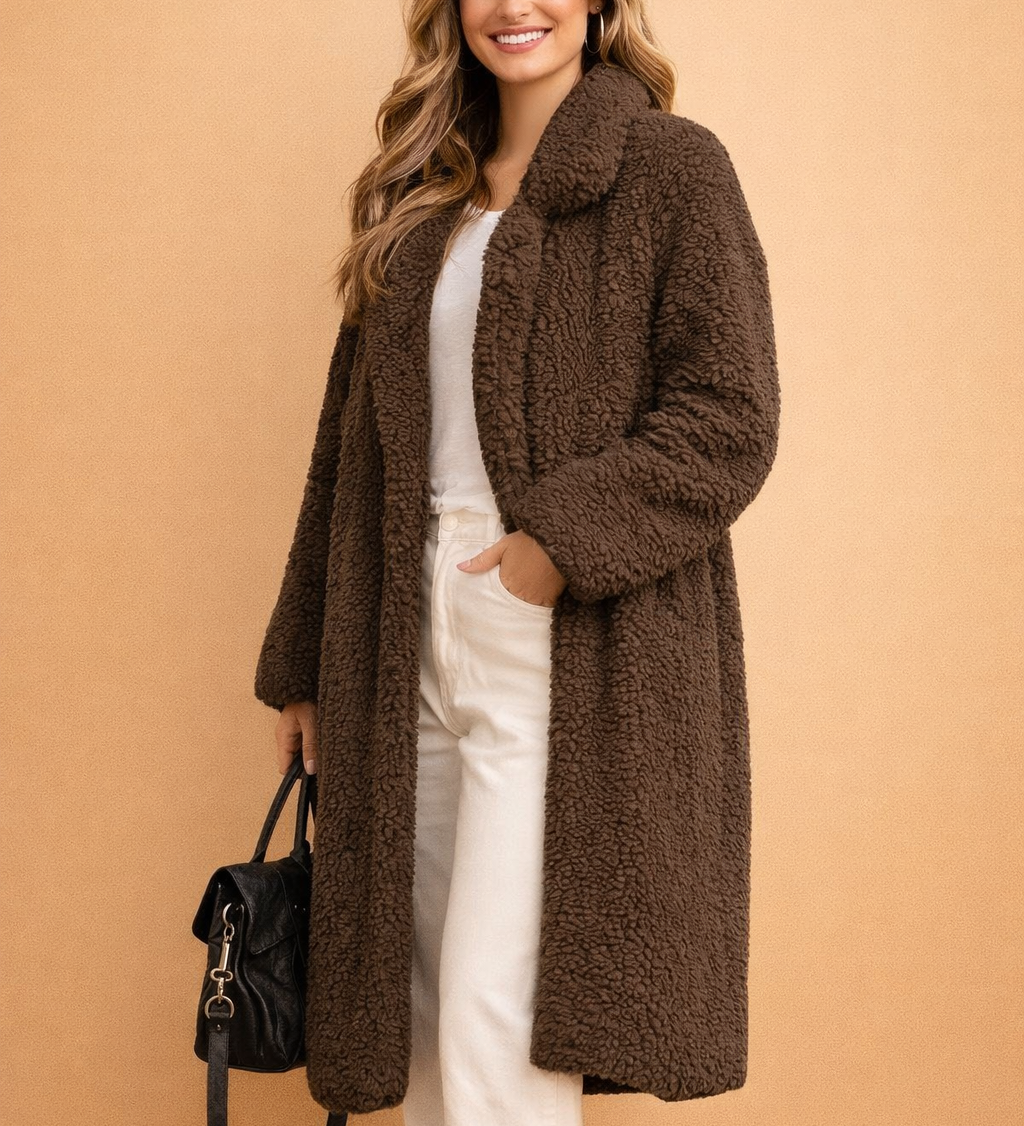 Elena Rousseau | Longue veste en maille pour femme