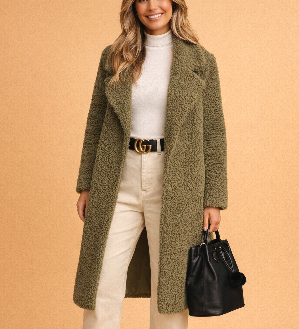 Elena Rousseau | Longue veste en maille pour femme